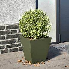 vidaXL - Jardinière - Acier - 30x30x30 cm - Vert
