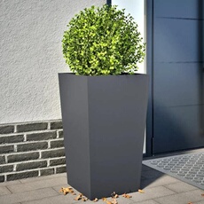 VIDAXL - Jardinière d'extérieur - Acier - 45x45x75 cm - Gris - Lot de 2