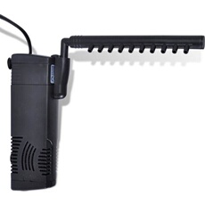Filtre interne aquarium avec pompe 300 l/h - - Pompe filtrante - Plastique - Noir - Rectangulaire