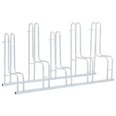 VIDAXL - Support de vélo au sol - Autoportant - 5 places - Acier galvanisé