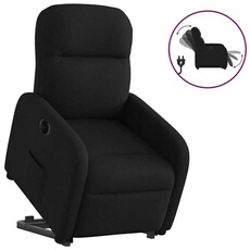 vidaXL - Fauteuil de relaxation électrique - Inclinable - Tissu - Noir