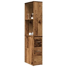 Meuble étroit De Salle De Bain à Roulettes VidaXL - Chêne Sonoma, 65x23x90cm, 4 Roues Dont 2 Freinées, Rangement Pratique
