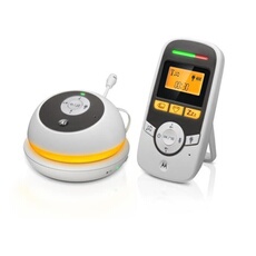 Visuel du produit : Motorola MBP 169 Babyphone Audio portable avec ecran 1.5 et minuterie de soins bebe | Blanc