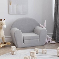 VIDAXL - Canapé-lit pour enfants - Gris clair