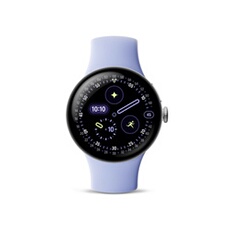 Pixel Watch 4 41 mm Bluetooth Argent Poli avec bracelet sport fluoroélastomère Iris