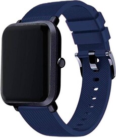 Accessoires bracelet et montre connectée szsmart Bracelet en silicone lisse avec boucle pour Amazfit GTS 2 mini Bleu foncé