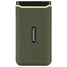 Transcend Vert Esd380c - Ssd - 500 Go - Externe (Portable) - Usb 3.2 Gen 2X2 (Usb-C Connecteur) - Militaire