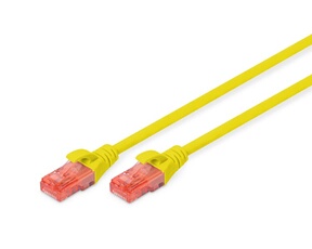 Professional - Cordon de raccordement - RJ-45 (M) pour RJ-45 (M) - 25 cm - UTP - CAT 6 - IEEE 802.3 - sans halogène, moulé, sans crochet - jaune