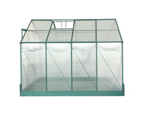 Serre jardin aluminium 7.44 m² vert sr3024j