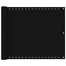 Ecran de balcon Noir 75x400 cm PEHD 311029