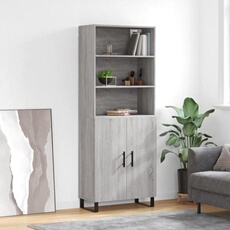 VIDAXL - Buffet Haut - Sonoma - Gris - 69,5x34x180 cm
