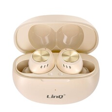 Ecouteurs Linq Écouteurs Sans fil Bluetooth Microphone Intégré Beige