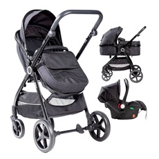 Poussette 3 en 1 Versa - Noir