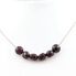 Collier 5 perles Grenat Spessartite du Mozambique. Chaine en Collier 5 perles Grenat Spessartite du Mozambique. Chaine en
