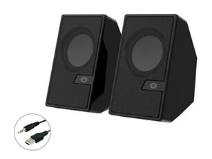 Barre de son Conceptronic BJORN02B haut-parleur 2-voies Noir Avec fil &sans fil 6 W