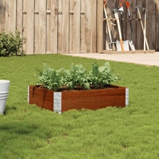 VIDAXL - Jardinière - Bois de Pin Massif - Marron - 80x60 cm