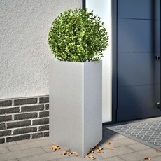 vidaXL - Jardinière triangulaire - Acier galvanisé - 50 x 43 x 75 cm
