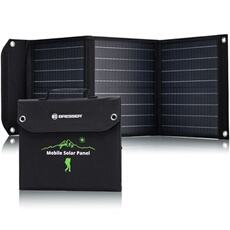 Chargeur solaire portable 40 Watt avec port USB et connecteur d'alimentation