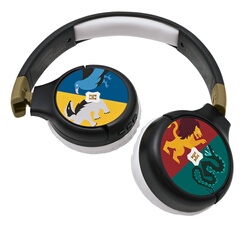 Warner Harry Potter 2-in-1 - Ecouteurs avec micro - circum-aural - Bluetooth - sans fil, filaire - jack 3,5mm