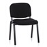 Chaise Visiteur Hjh OFFICE XT 600 - Chaise Conférence 4 Pieds Empilable Noire
