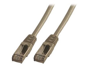 MCL - Cordon de raccordement - RJ-45 (M) pour RJ-45 (M) - 50 cm - paire torsadée écrantée (F/UTP) - CAT 6a - gris