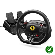 Volant gaming T98 Ferrari 296 GTS + Pédalier T2PM Noir pour Xbox Series XS Xbox One et PC