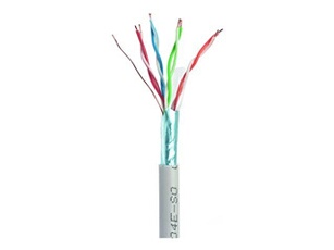 - Câble en vrac - 100 m - FTP - CAT 5e - solide - gris