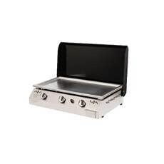 Plancha gaz 9kw plaque inox 78x45cm IPARLAPICN