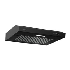 SlimVent Hotte aspirante 60 cm A + 200 m³/h Eclairage LED Mode Evacuation ou Recyclage d'air Noir