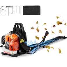 Souffleur De Feuilles à Essence à Dos 2 Temps 52 CC Volume D'Air 480 CFM 6500tr/min