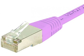 CONECTICPLUS Câble ethernet cat6 surblindé rose - 20m