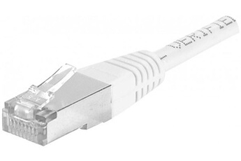 CONECTICPLUS Câble ethernet cat6a surblindé blanc - 2m