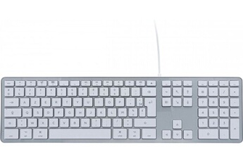 DACOMEX - Clavier - USB - AZERTY - Français - argent