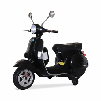 Véhicule électrique pour enfant Sweeek Vespa noire PX150 scooter