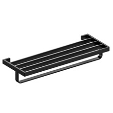 9017046 Kissy porte serviettes 4 barres noir
