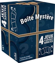 Jeu d'ambiance Boîte Mystère 4 jeux kidultes et adultes