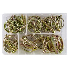 coffret de 50 goupilles agricoles attelage remorques assorties -
