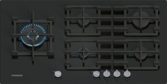 Table de cuisson gaz 90cm 5 feux EP9A6MI40 SIEMENS - vue 2