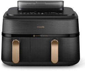 Philips - Friteuse sans huile Airfryer Duo - 9 L - Noir