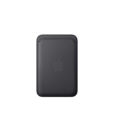 Porte-cartes en tissage fin pour iPhone avec MagSafe - Noir
