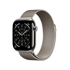 Watch Series 11 GPS + Cellular 42mm Boitier en Naturel avec Natural Milanese Loop