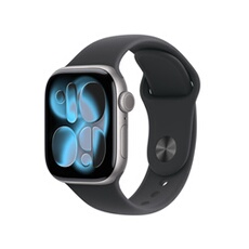 Watch Series 11 GPS + Cellular 42mm Boitier en Aluminium Gris Sidéral avec Bracelet Sport Noir - M/L