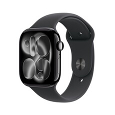 Watch Series 11 GPS 46mm Boitier en Aluminium Noir de Jais avec Bracelet Sport Noir - S/M