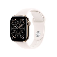 Watch Series 11 GPS + Cellular 46mm Boitier en Titane Or avec Bracelet Sport Rose Tendre - M/L
