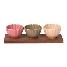 Set apéritif 3 pièces Agra - - Multicolore - Grès