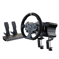 Pack volant gaming et pédales R5 Racing Simulator Noir pour PC