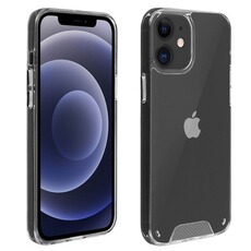 Coque et étui téléphone mobile Avizar Coque iPhone 12 Mini Coins Bumper Antichoc Collection Cristal Transparent