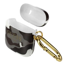 Accessoires audio Guess Étui pour AirPods Silicone Semi-rigide Design Camouflage Gris