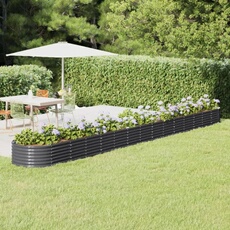 VIDAXL - Carré potager surélevé - Acier - Anthracite
