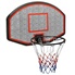 VidaXL Panneau De Basket-Ball Noir 71x45x2 Cm En Polyéthylène - Panier Avec Anneau Et Filet